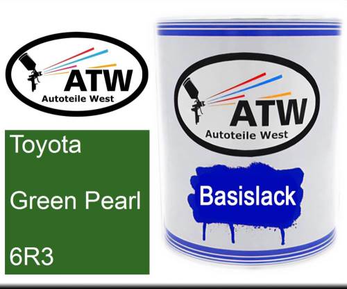 Toyota, Green Pearl, 6R3: 1L Lackdose, von ATW Autoteile West.